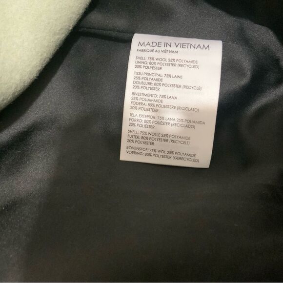 Club Monaco Slim Tailored Coat in Sage, Size XS NEW w/Tag $479 - Picture 6 of 7